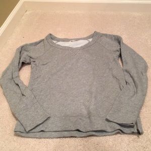 J. Crew Gray Sparkle Sweatshirt